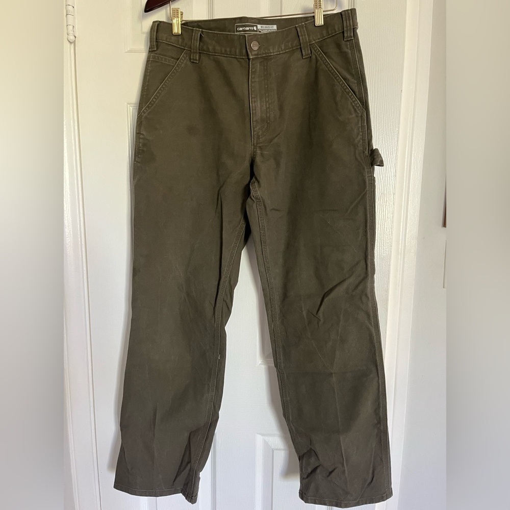 Men's Carhartt Olive Green Pants